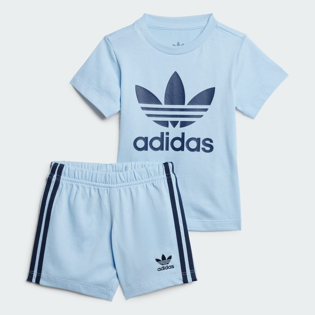 Trenirka adidas Performance Shorts and Tee Set Modra | JC6578, 0