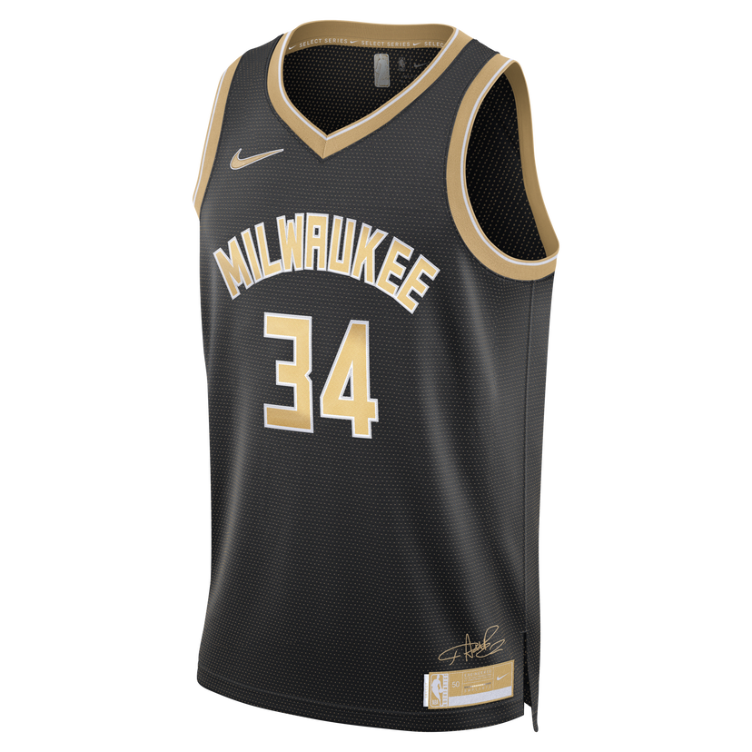 Dres Nike Dri-FIT NBA Swingman Janis Adetokunbo Milwaukee Bucks 2024 Select Series Črna | FN5911-053