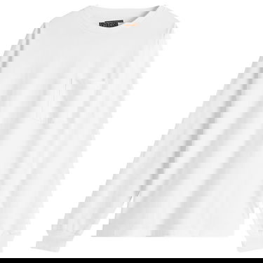 Majica BEAMS Beams Plus Long Sleeve Pocket Tee, Size Large Bela | 3814-0066-156-01, 0