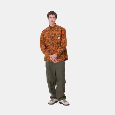 Srajce Carhartt WIP Duck Camo Long Sleeve Shirt Oranžna | I033769_8, 1
