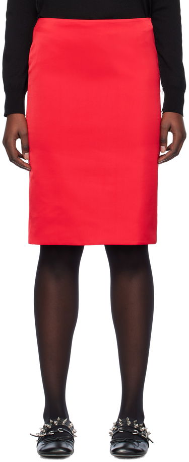 Krila We11done We11done Vented Midi Skirt Rdeča | WD-SK0-24-289-W-RD, 0