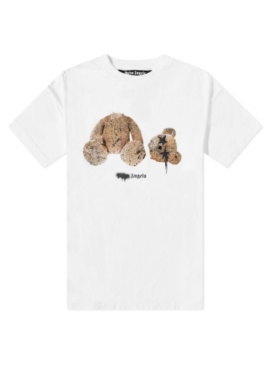 Majica Palm Angels Spray Logo Kill The Bear Tee Bela | PMAA001F21JER0270160