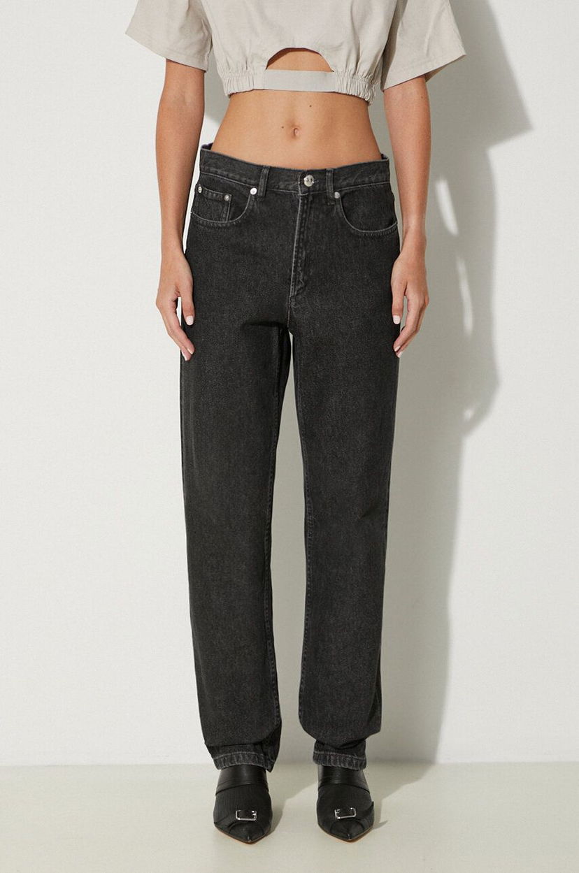 Kavbojke A.P.C. High Waist Jeans Črna | COETA.F09122