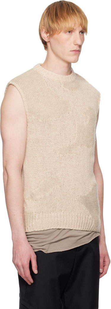 Pleteni pulover HELIOT EMIL HELIOT EMIL Ophiolite Knit Vest Bež | SS25_M_07_074_ST18, 1