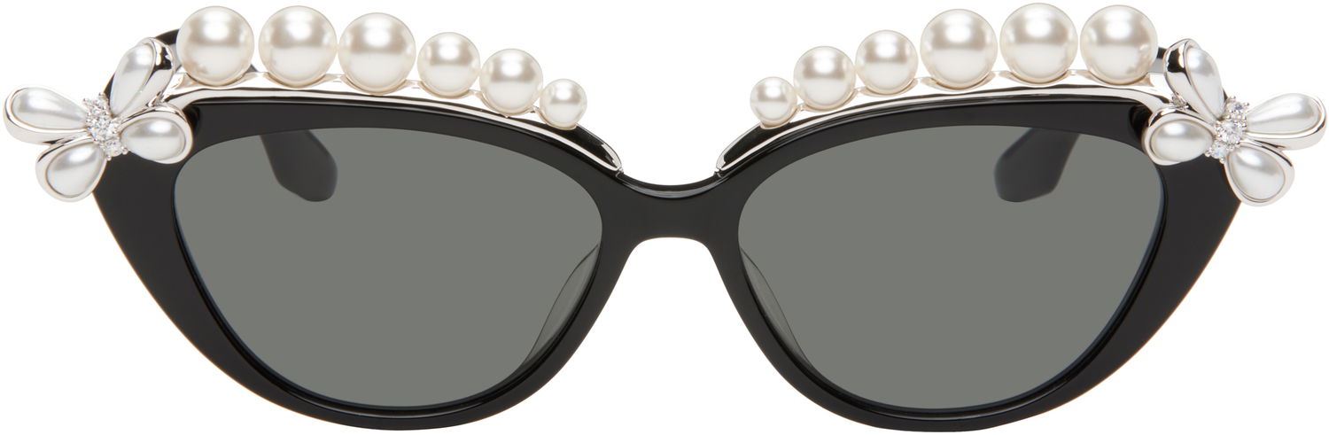 Sončna očala SHUSHU/TONG SHUSHU/TONG YVMIN Edition Pearl Eyebrow Sunglasses Črna | 24741BLK00NN, 0