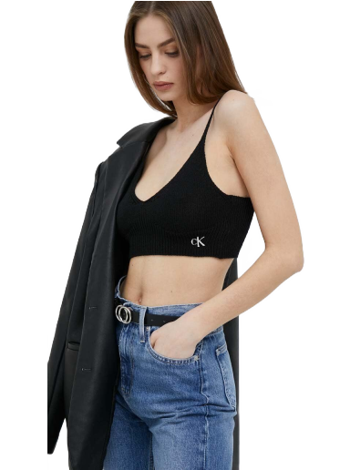 Krop-top CALVIN KLEIN Crop Top Črna | J20J221345