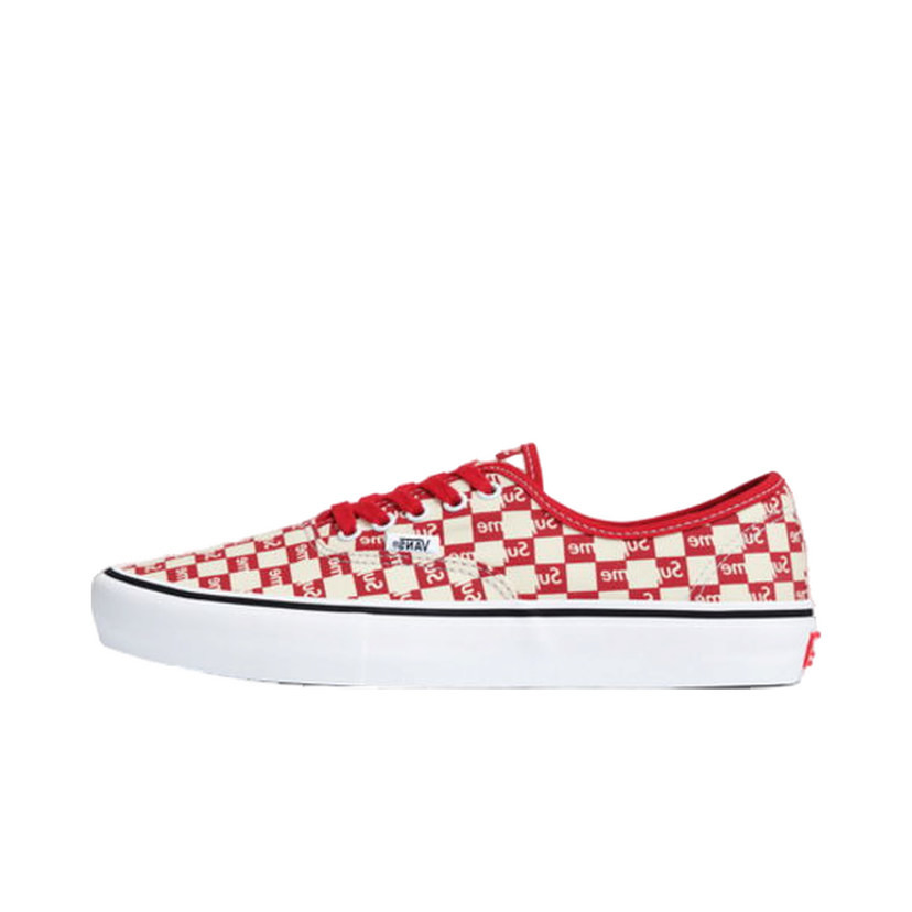 Superge in čevlji Vans Authentic Supreme Red Checker Logo Rdeča | VN000Q0DJLY