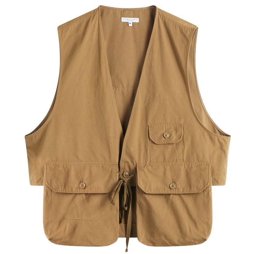 Telovnik Engineered Garments Engineered Garments Fowl Vest Rjava | QT070-EU006