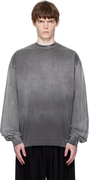 Majica We11done We11done Gradient Dye Long Sleeve T-Shirt Siva | WD-TT2-25-729-M-BK, 0