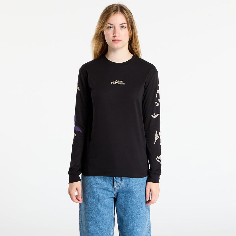 Majica Horsefeathers Long Sleeve T-Shirt Reiko Top Črna | SW958B