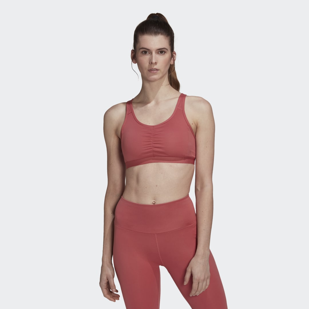 Modrček adidas Performance Coreessentials Medium-Support Sports Bra Rdeča | HL8569, 0