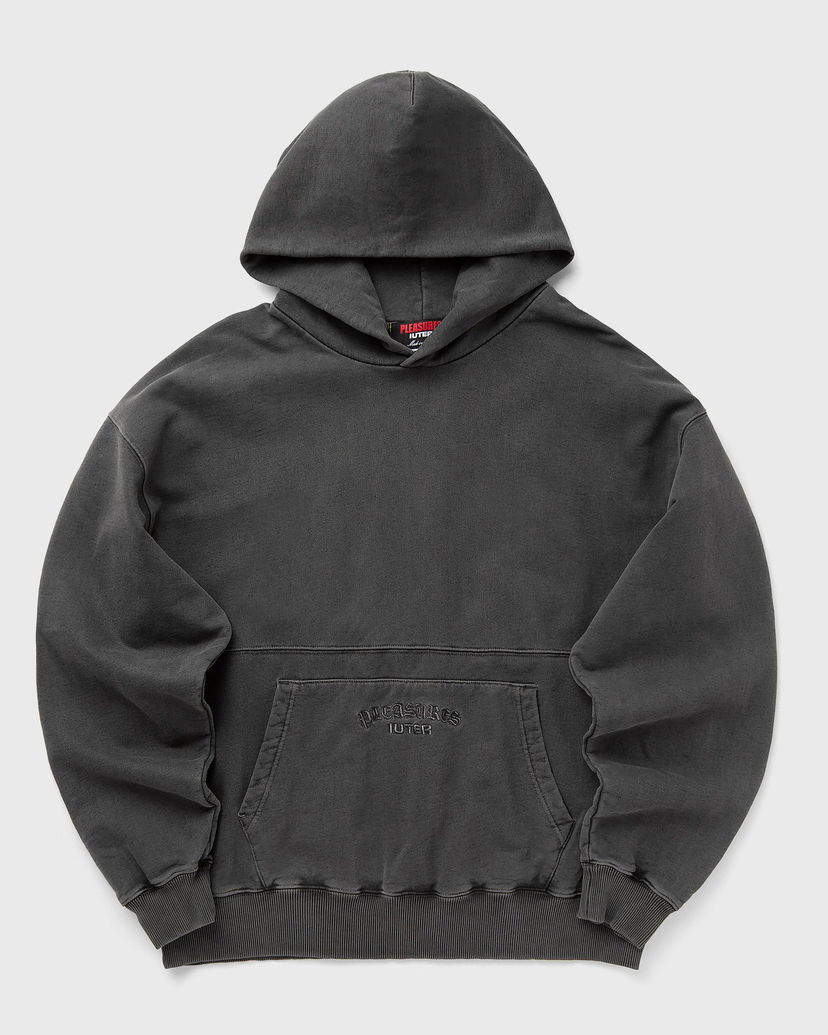Pulover Pleasures Iuter Marco Hoodie Črna | P24IU006-CHARCOAL