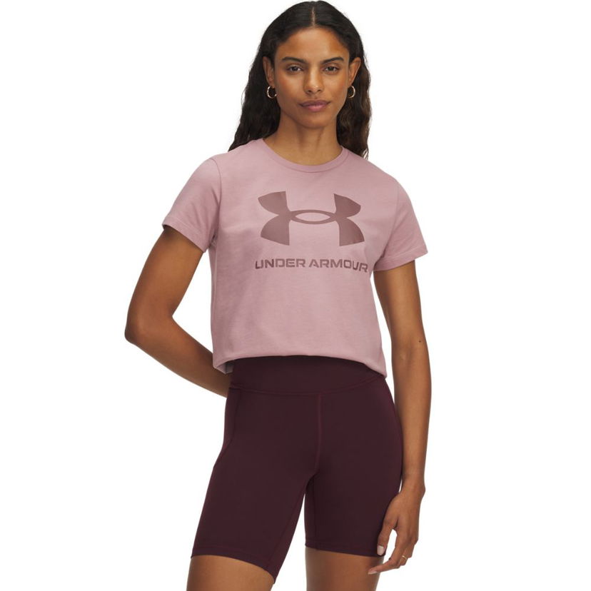 Majica Under Armour Under Armour Sportstyle Crop T-Shirt Roza | 1356305-673