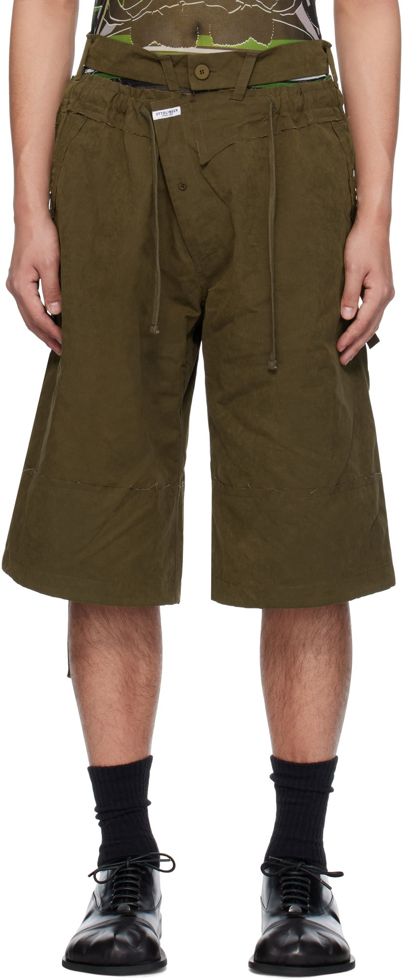 Kratke hlače Ottolinger Ottolinger Baggy Cargo Shorts Zelena | 106-200406-01