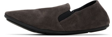 Superge in čevlji The Row Vincit Suede Slippers Siva | F2070-L40, 2