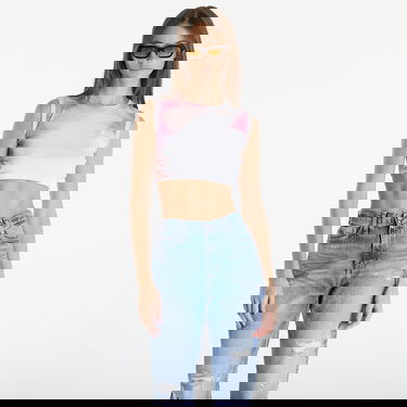 Majica brez rokavov CALVIN KLEIN Cropped Tank Top White Bela | J20J223163 0LA, 0