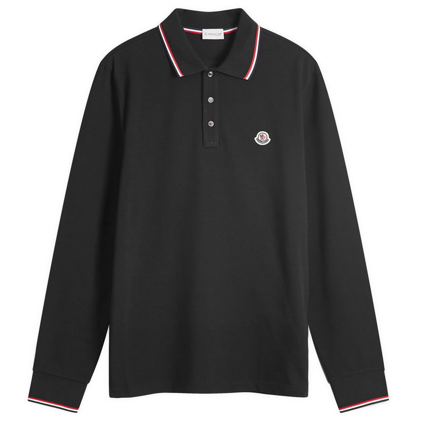 Majica Moncler Long Sleeve Polo T-Shirt Črna | 8B701-00-84556-999
