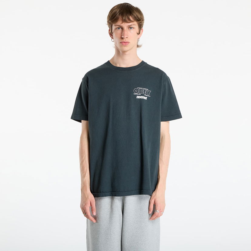 Majica OBEY OBEY Persistent Movement T-Shirt Črna | 167924207-PTB