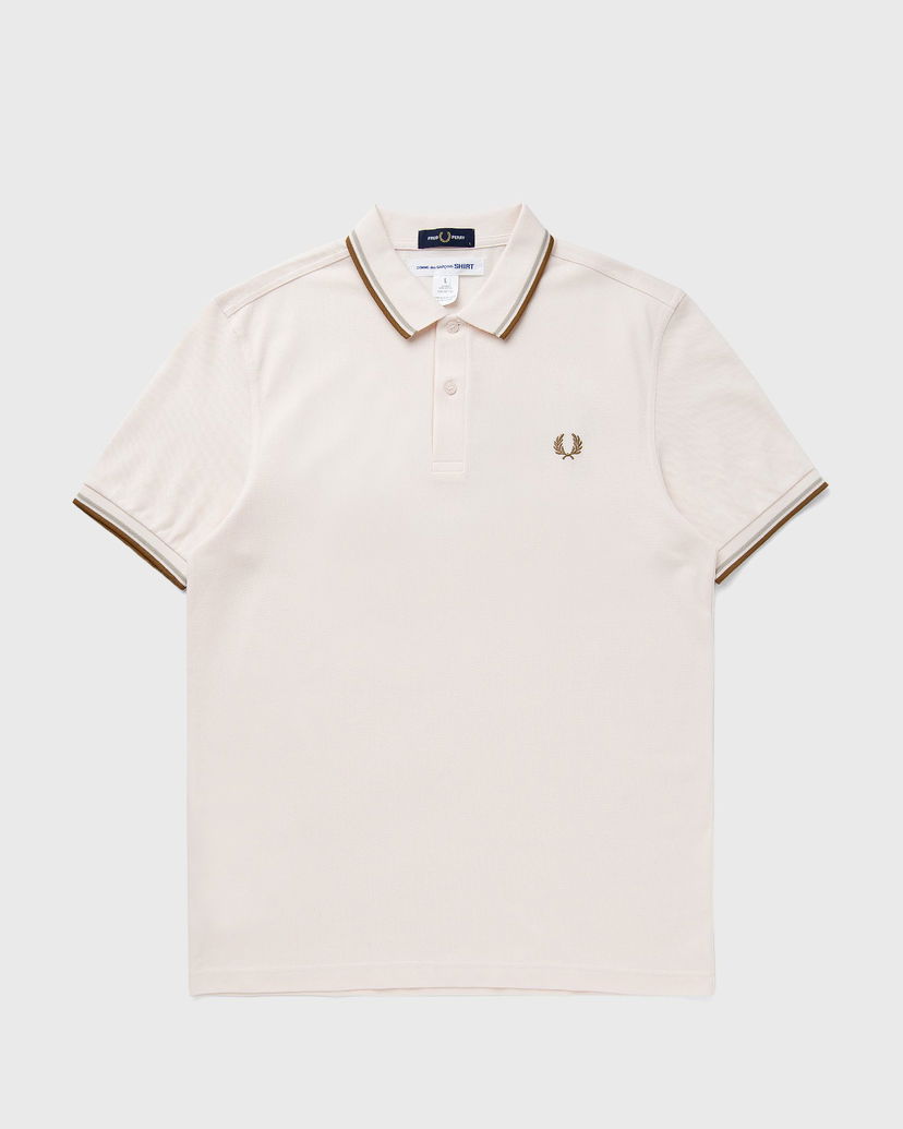 Polo majica Comme des Garçons Fred Perry Knit T-Shirt Bež | FO-T501-S25-3