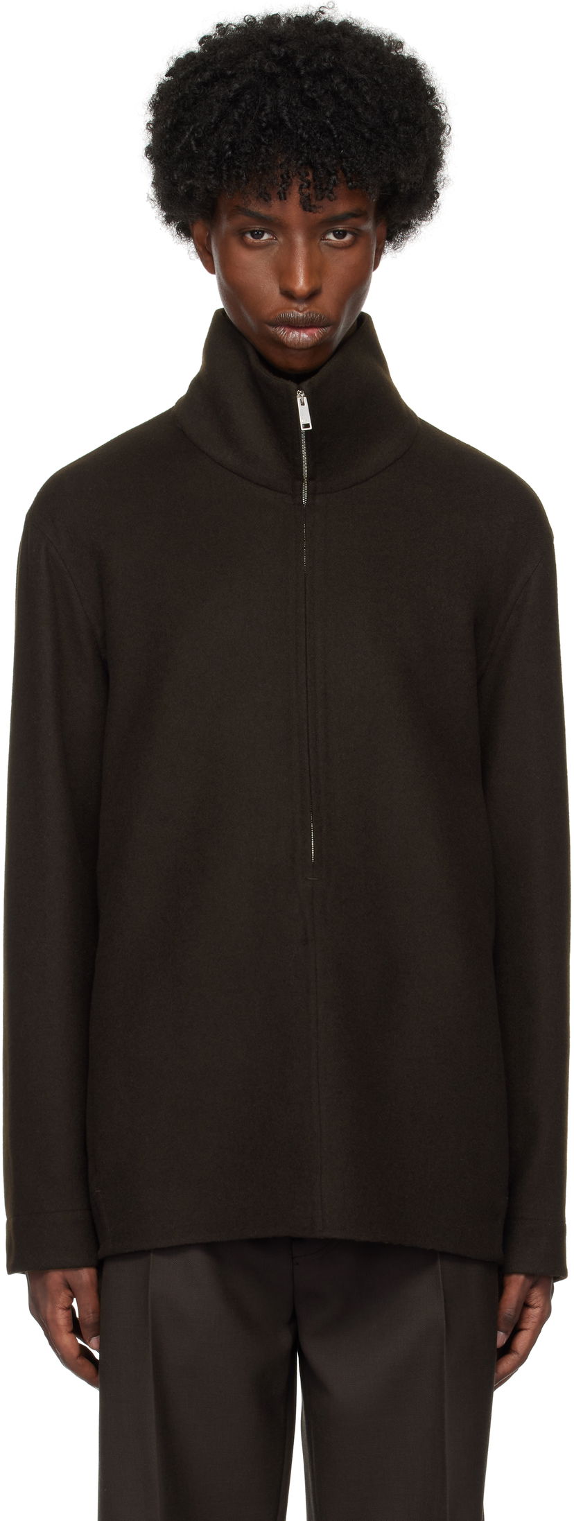 Jakna ZEGNA Cashmere Overshirt Jacket Rjava | 887202A8SON86