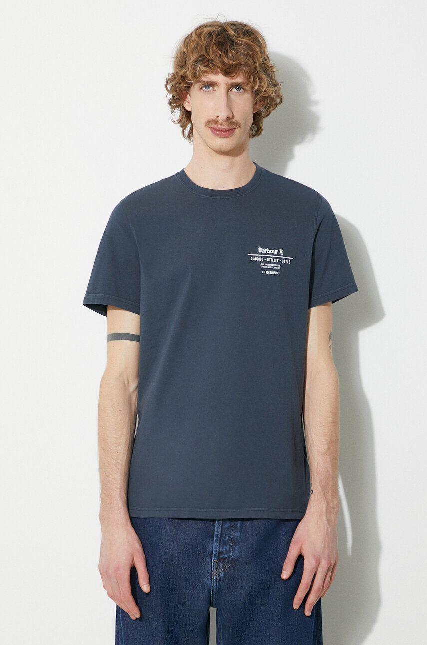 Majica Barbour Hickling Tee With Print Modra | MTS1269, 0