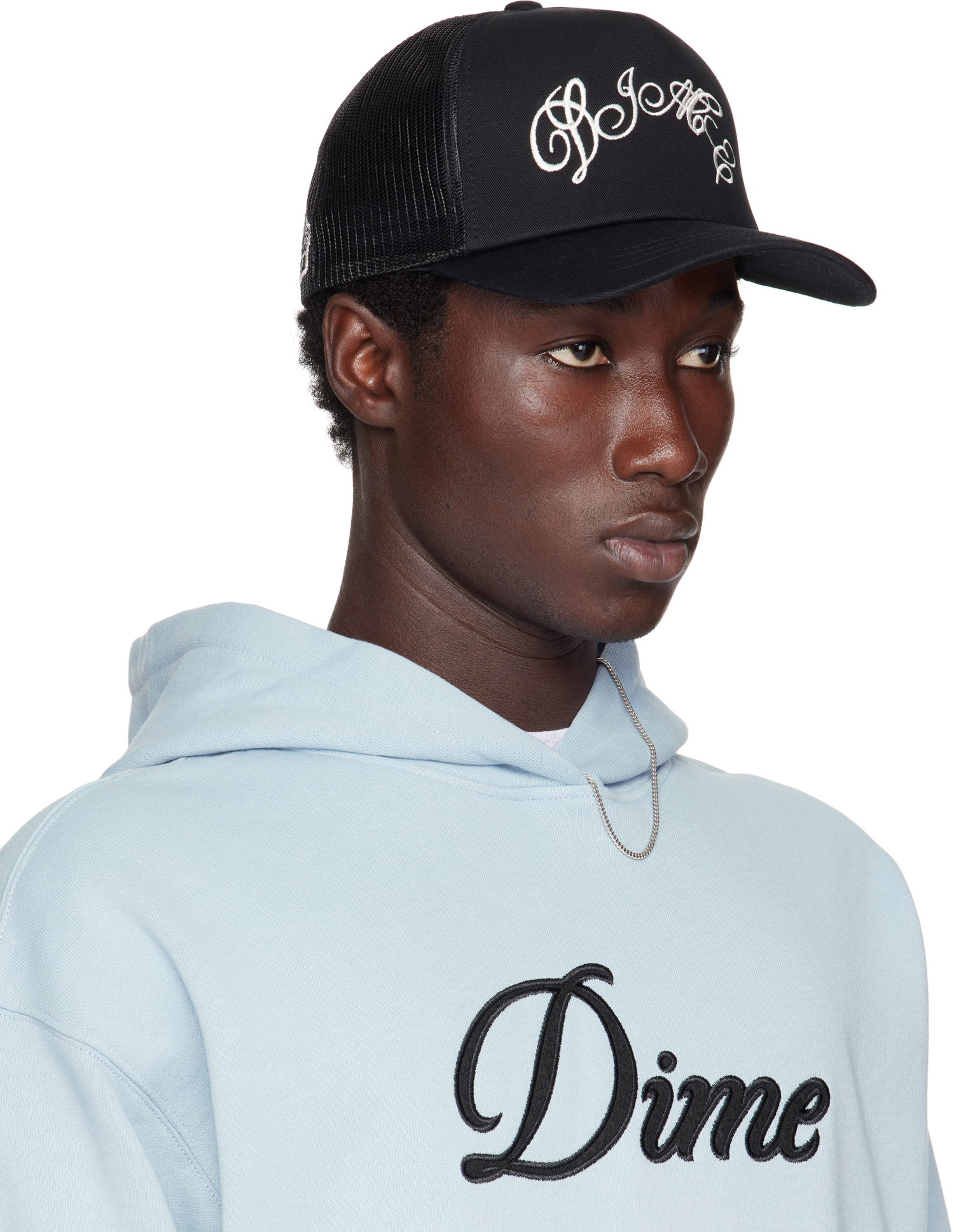 Kapa Dime Dime Embroidered Fighter Trucker Cap Črna | DIMESU2521BLK, 1