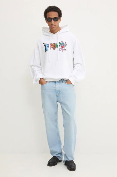 Pulover Fiorucci Print Hoodie Bela | U01FMSHO092CJ05WH02, 1