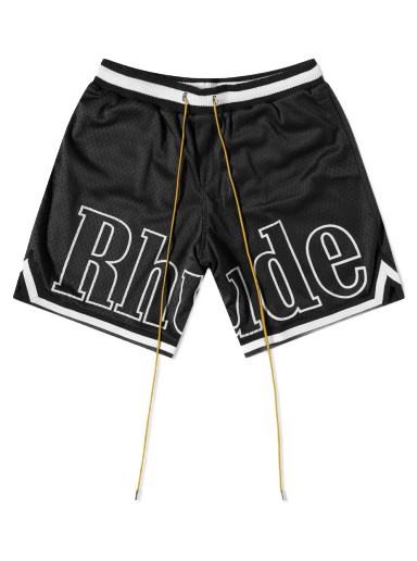Kratke hlače Rhude Court Logo Shorts Črna | RHSS22SH01196372