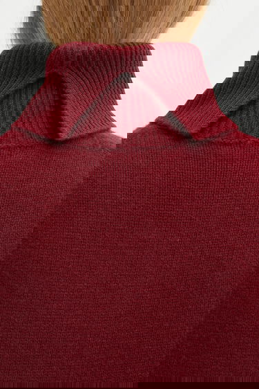 Pleteni pulover Anine Bing Idra Wool Turtleneck Sweater Bordo | A.09.11270, 3