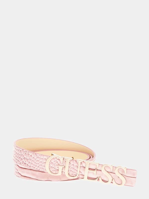 Pasovi GUESS Guess Silvye Logo Belt Roza | BW9206P5120