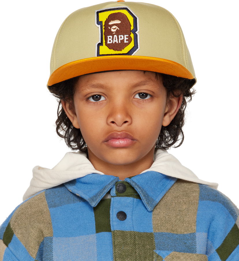 Kapa BAPE BAPE Kids Patched Cap Bež | 001CPJ303001K