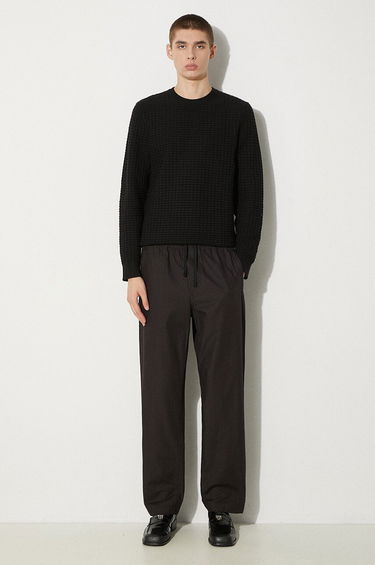 Pleteni pulover Samsoe Samsoe Samsoe Samsoe Textured Knit Sweater Črna | M23300077, 1
