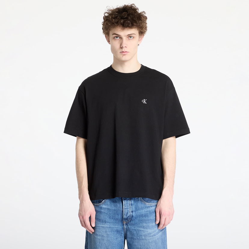 Majica CALVIN KLEIN Calvin Klein Jeans Relaxed Archive Logo T-Shirt Črna | LV040HM229 UB1