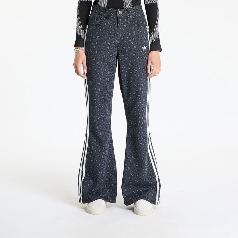 Kavbojke adidas Originals Denim Slim WL Flare Pants Črna | KA2681