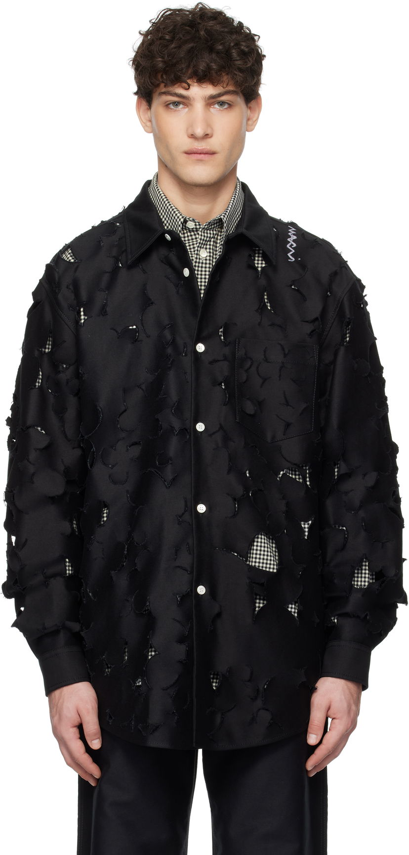 Srajce Marni Marni Boxy Cut Out Shirt Črna | CUMU0332S0 USR012