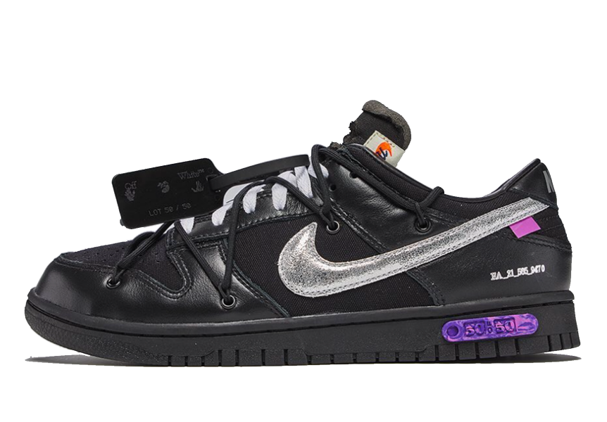Superge in čevlji Nike Off-White x Dunk Low "Lot 50 of 50" Črna | DM1602-001, 0