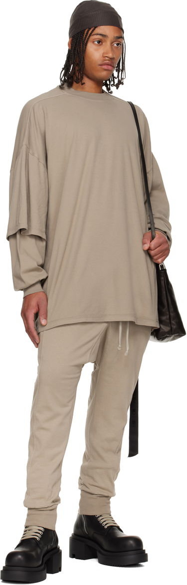 Pulover Rick Owens Concordians Tommy Hustler Layered Sleeve Oversized Sweatshirt Bež | DU02E7266 JDB, 3
