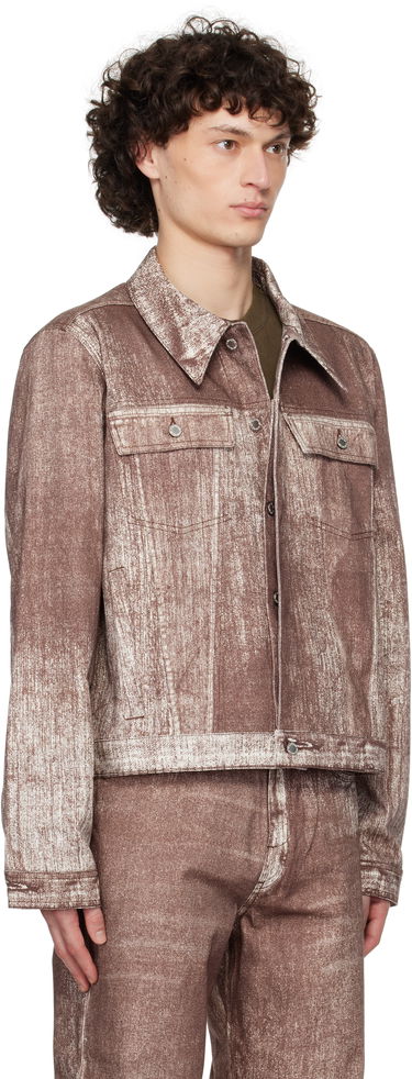 Jakna Camper Camperlab Paint Print Denim Jacket Rjava | AU00021-003, 1