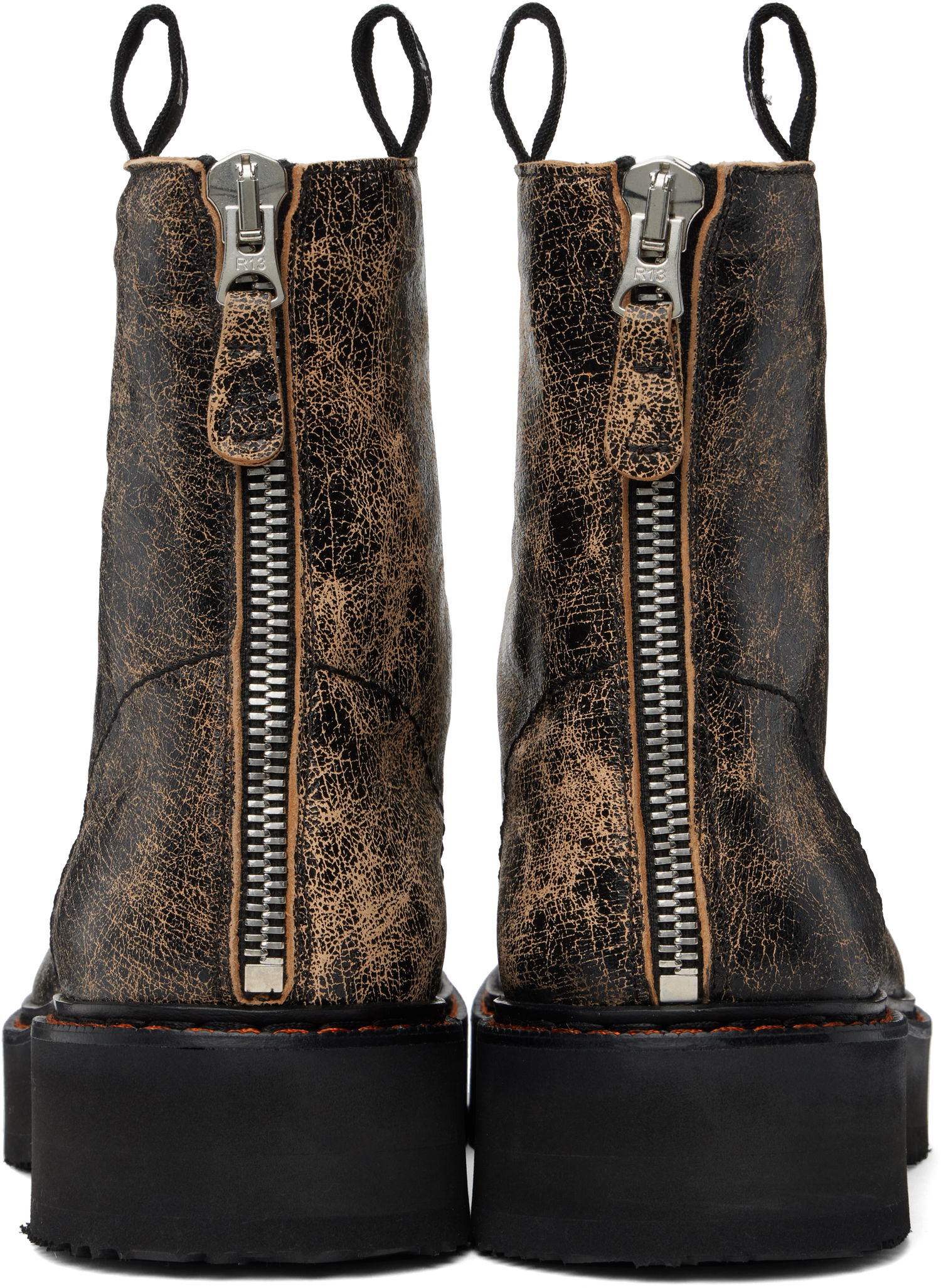 Oblačila R13 R13 Single Stack Boots Črna | R13MS025-S148C, 1