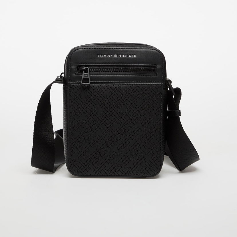 Torba za čez ramo Tommy Hilfiger Bag Monogram Mini Reporter Black Črna | AM0AM13836 BDS