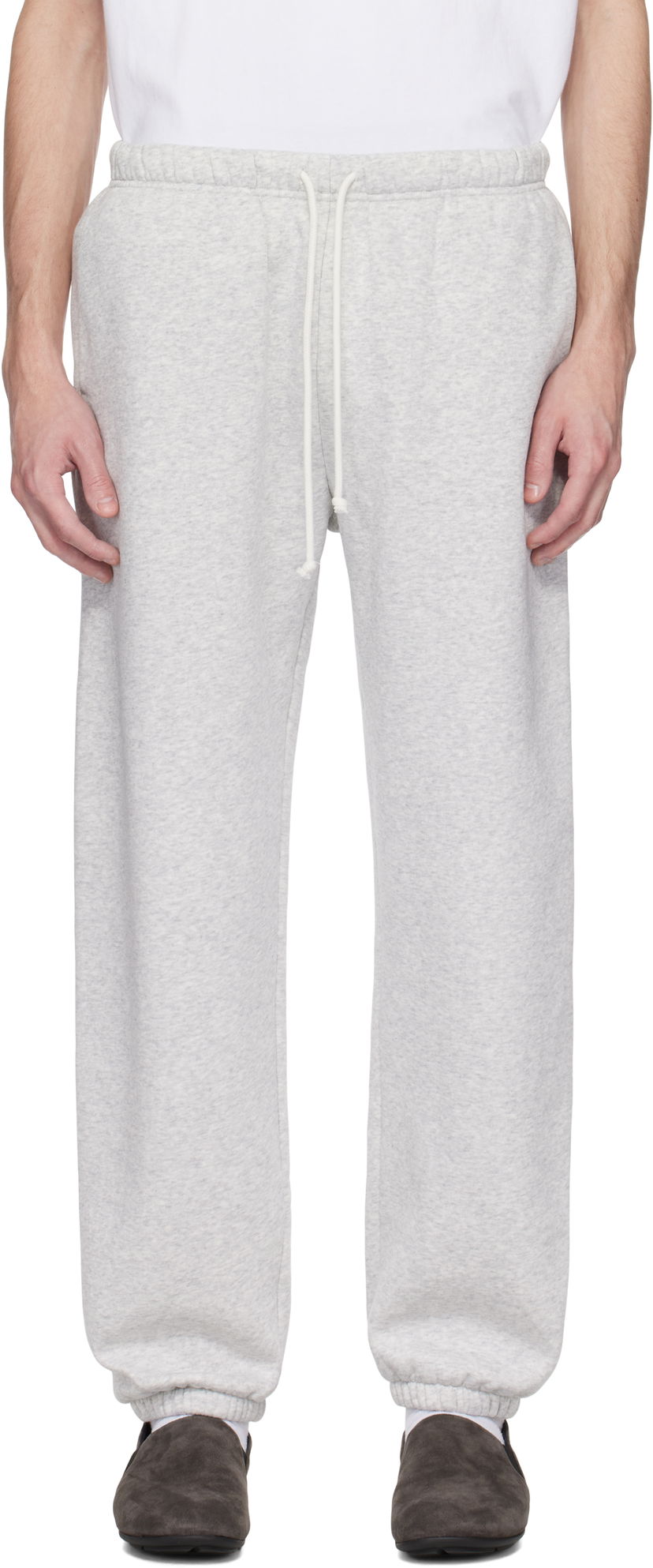 Trenirka SKIMS SKIMS Fleece Lounge Relaxed Sweatpants Siva | PT-JOG-8451M-LIGHT HEATHER GREY