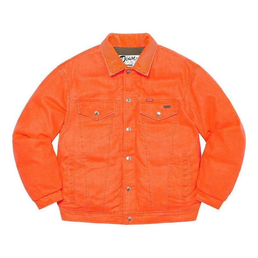 Jakna Supreme Canvas Down Trucker Jacket by Schott Oranžna | SUP-FW22-787