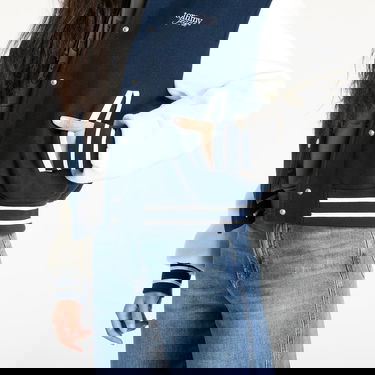 Bomber jakna Tommy Hilfiger Tommy Jeans Wool Varsity Bomber Jacket Mornarica | DW0DW19320 C1G, 2