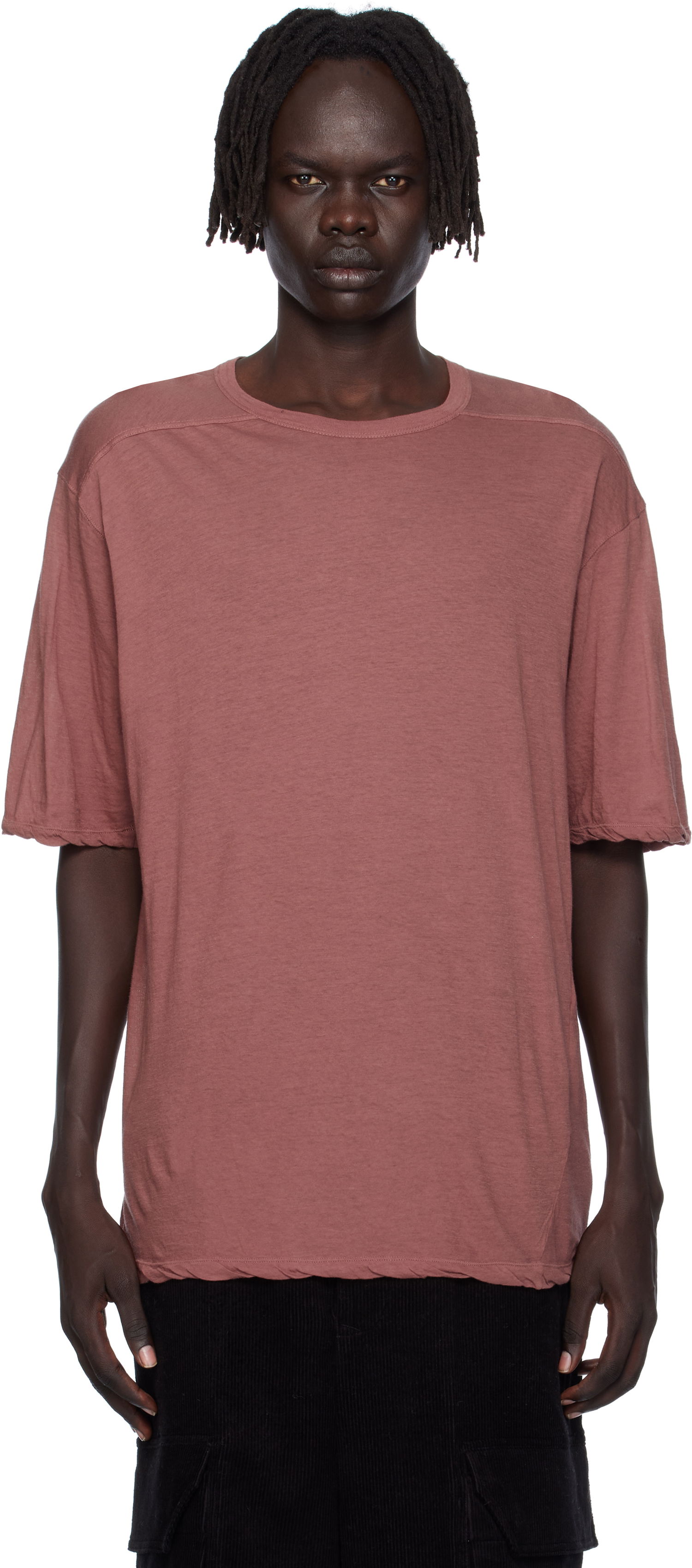 Majica Rick Owens Rick Owens Concordians Brad T-Shirt Roza | RU02E1232 UC, 0
