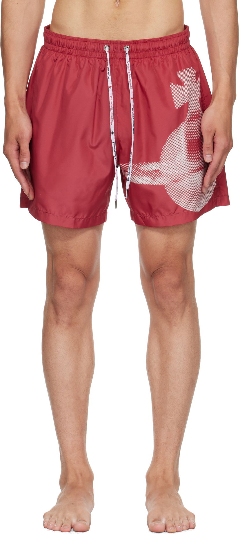 Kopalke Vivienne Westwood Vivienne Westwood Pixel Orb Surf Boxer Swim Shorts Rdeča | 81010003-W015L-