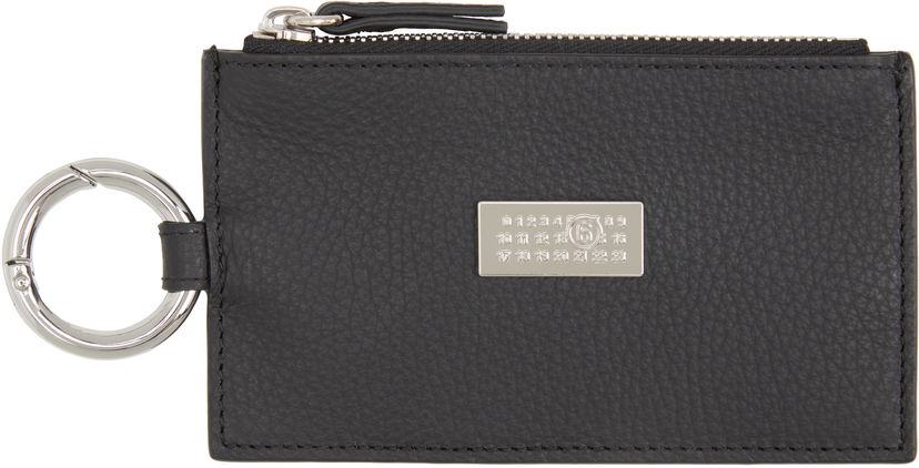 Denarnica Maison Margiela MM6 Maison Margiela Zip Card Holder with Key Ring Črna | SA6UI0031 P8336