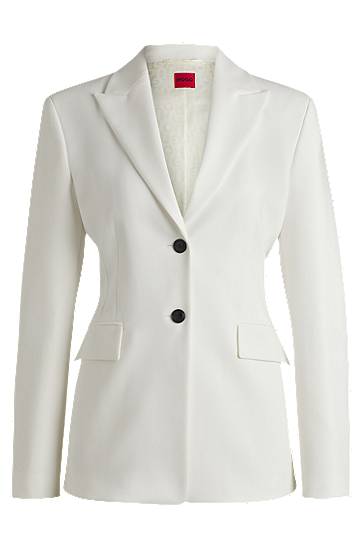 Jakna BOSS Slim Fit Blazer Bela | 50540787