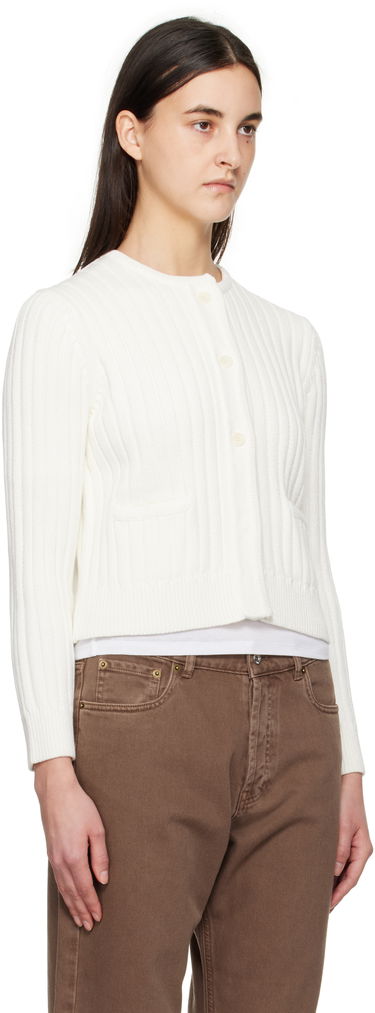 Pleteni pulover JW Anderson JW Anderson Cropped Buttoned Cardigan Lila | KW1356-YN0410, 4
