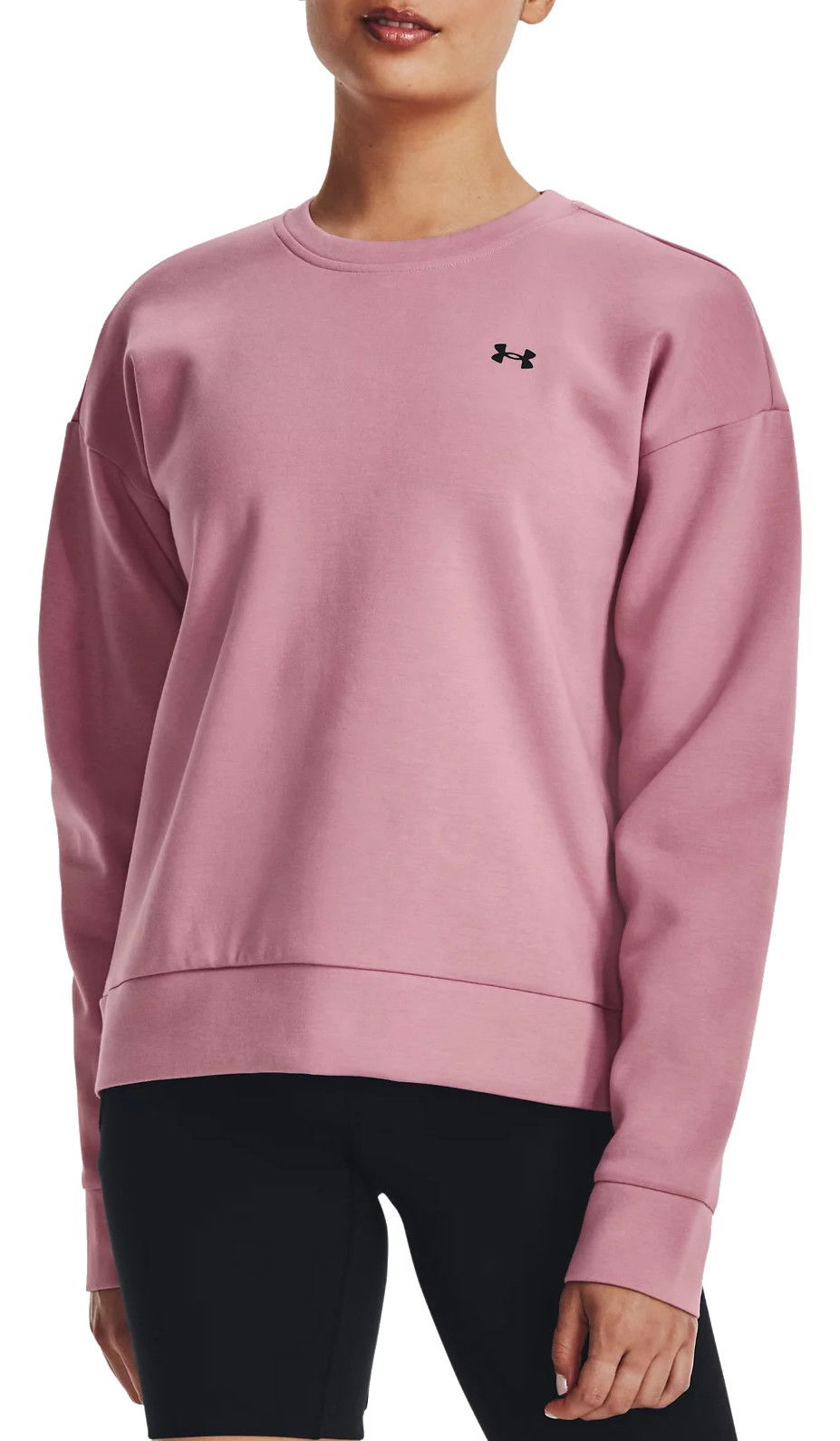 Pulover Under Armour Unstoppable Fleece Crewneck Roza | 1379835-697, 0