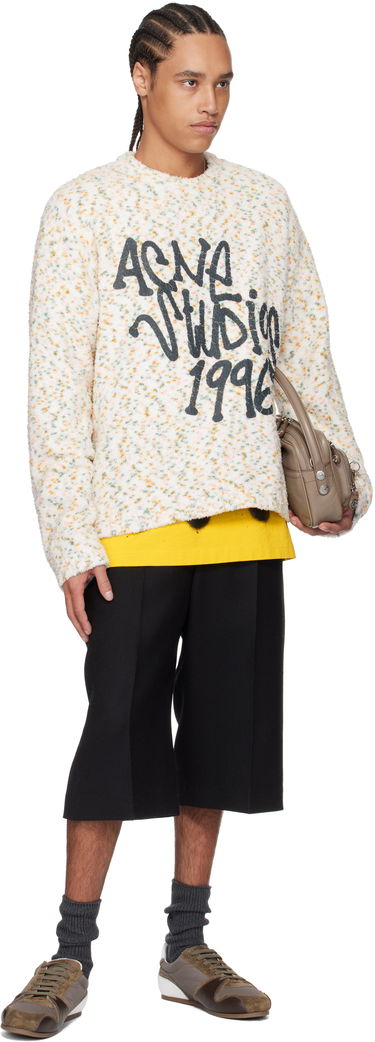 Pleteni pulover Acne Studios Acne Studios Printed Logo Knit Sweater Večbarvna | B60360-, 3